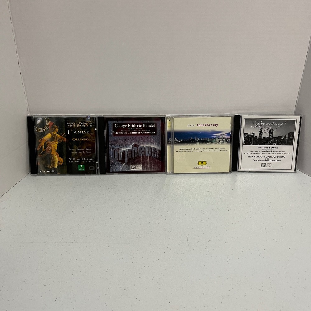 Lot of‎ 4 Classical CD's Handel Orlando NY City Opera Orpheus Orch Tchaikovsky